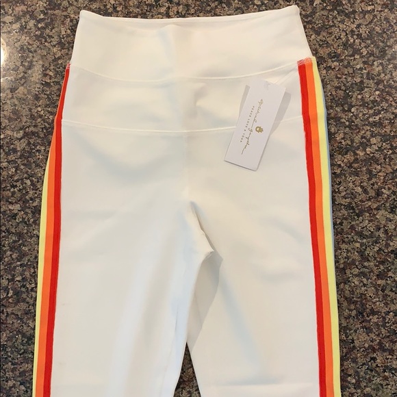 Spiritual Gangster NWOT Track Tight w/rainbow stripe - Picture 2 of 4